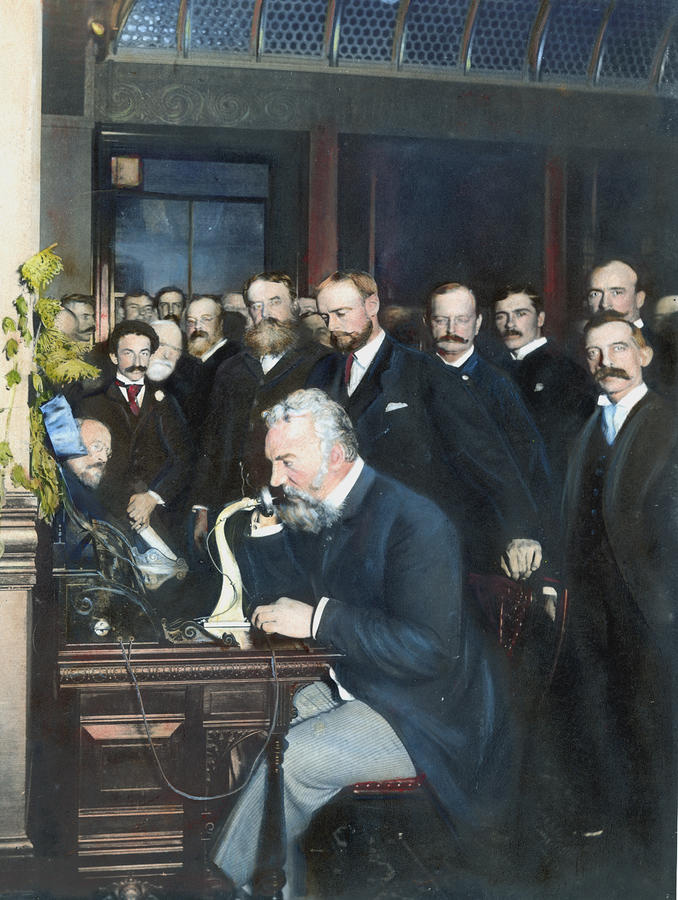 Alexander Graham Bell installs the world's first commercial telephone service in Hamilton, Ontario, Canadar