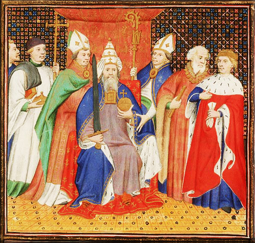 Pope Benedict VIII crowns Henry of Bavaria, King of Germany and of Italy, as Holy Roman Emperor
