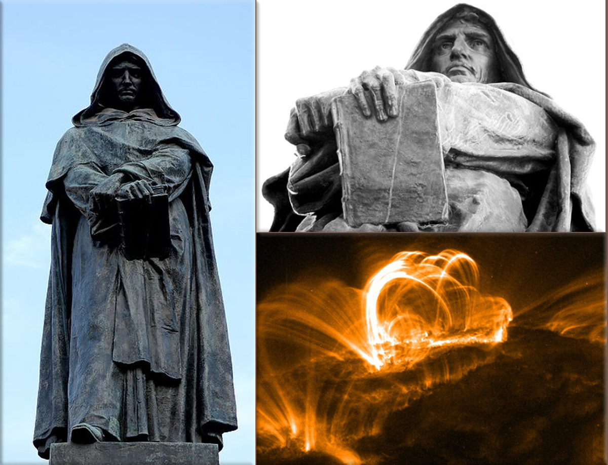 Giordano Bruno: (Filippo Bruno, was an Italian Dominican friar, philosopher, mathematician and astronomer - his cosmological theories went beyond the Copernican model in proposing that the Sun was essentially a star, and moreover, that the universe contained an infinite number of inhabited worlds populated by other intelligent being.