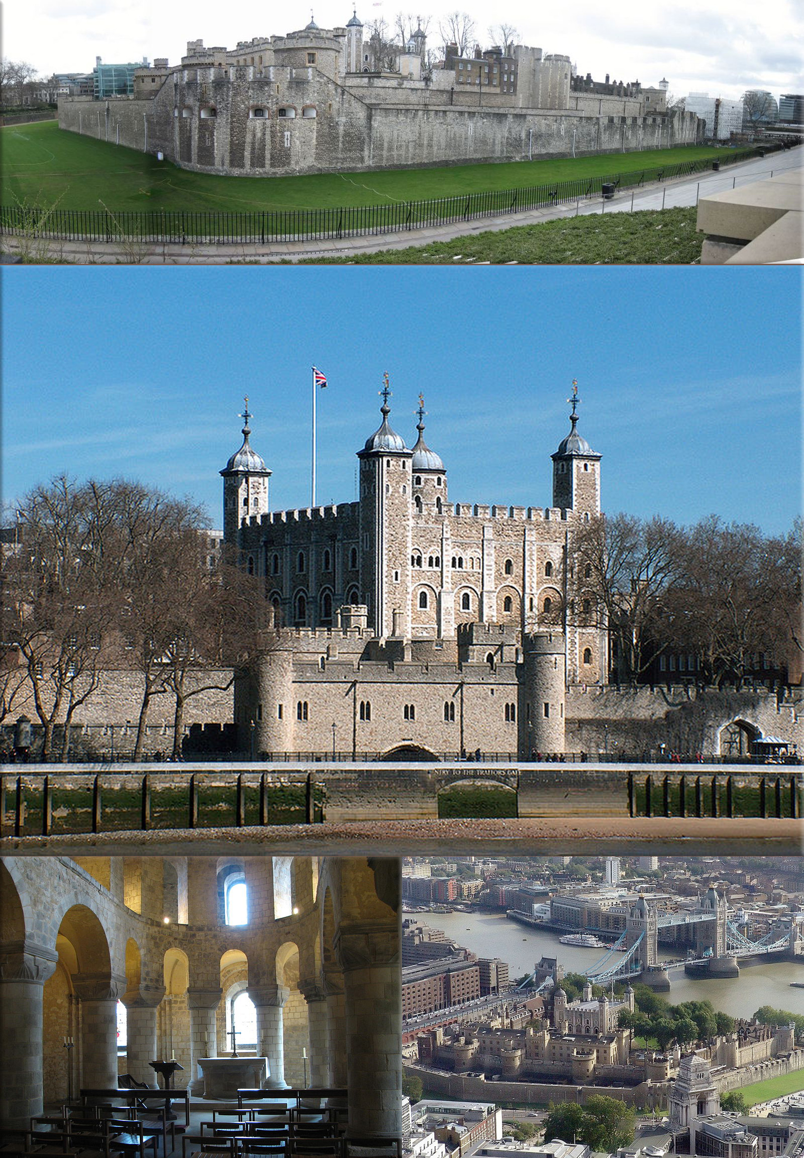 Her Majesty's Royal Palace and Fortress, more commonly known as the Tower of London, is a historic castle on the north bank of the River Thames in central London, England, United Kingdom