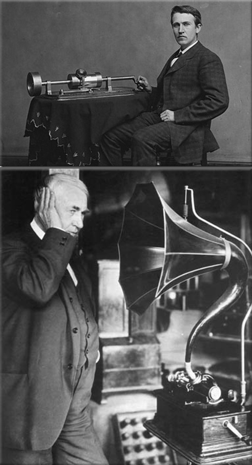 Thomas Edison patents the phonograph