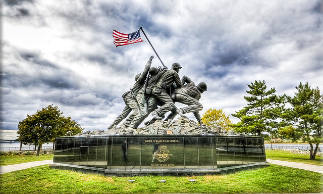 World War II: Battle of Iwo Jima - World War II Memorial, Fall River, Massachusetts, © James Wellman Photography