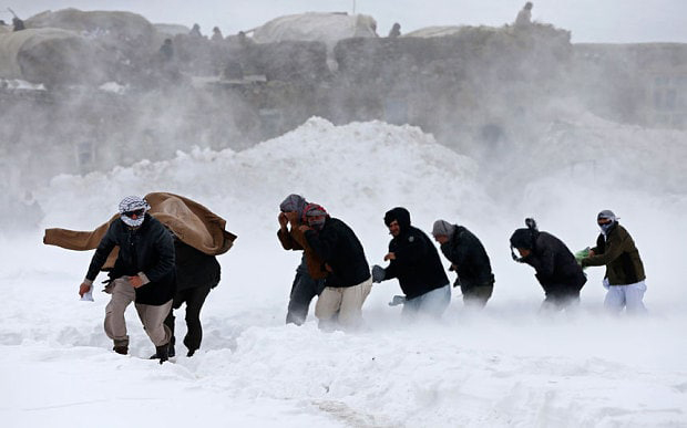 At least 310 people are killed in avalanches in northeastern Afghanistan.