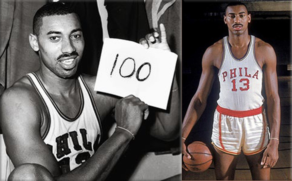 Wilt Chamberlain sets the single-game scoring record in the National Basketball Association by scoring 100 points