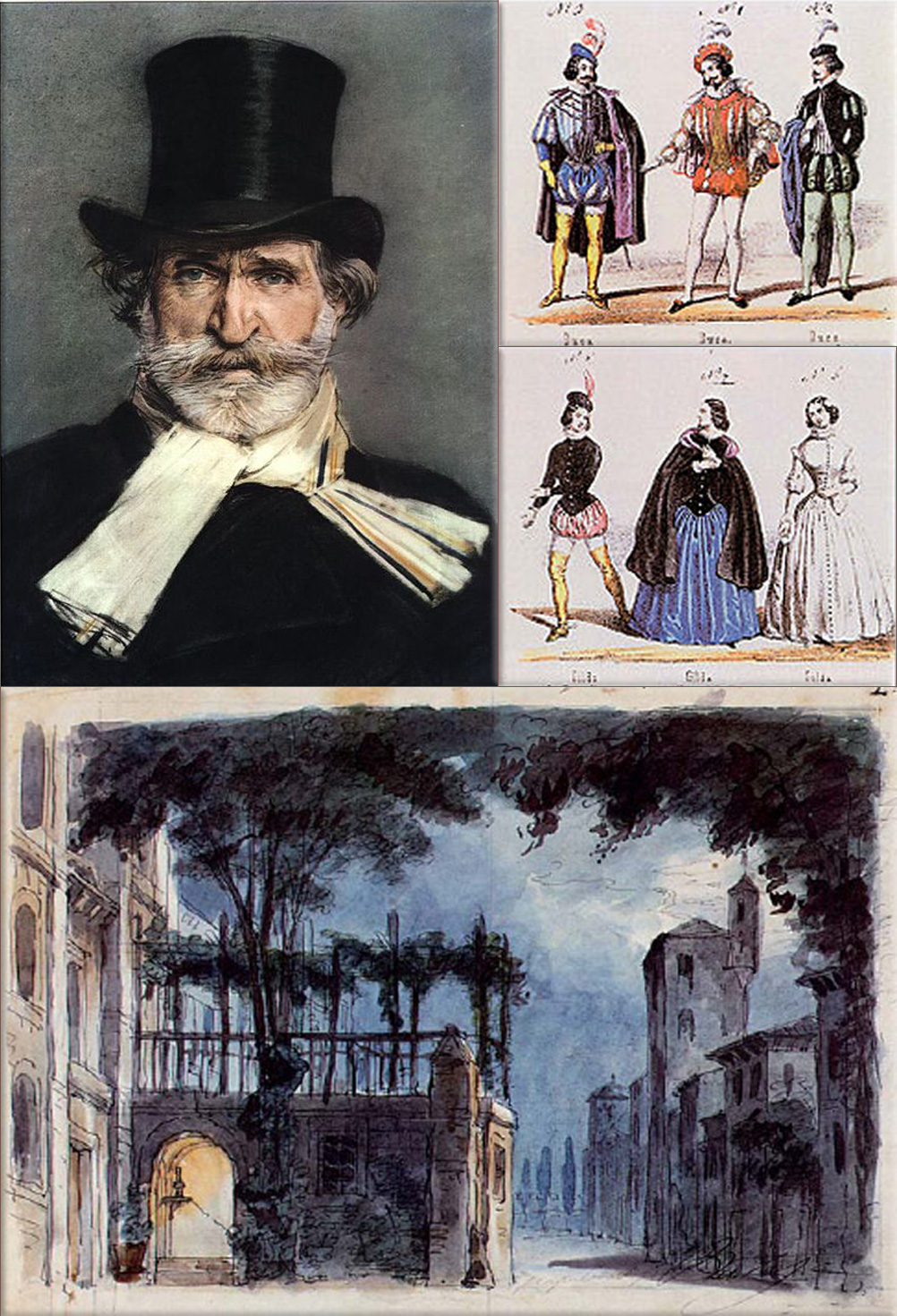 Giuseppe Verdi's The first performance of Rigoletto by Giuseppe Verdi takes place in Venice on March 11th, 1851