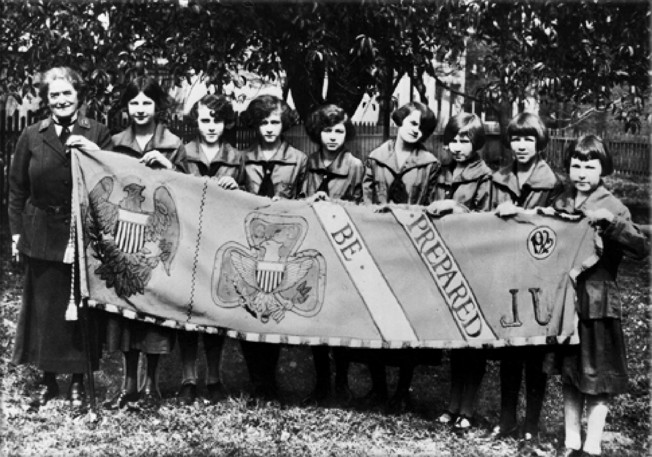 The Girl Guides (later renamed the Girl Scouts of the USA) are founded in the United States