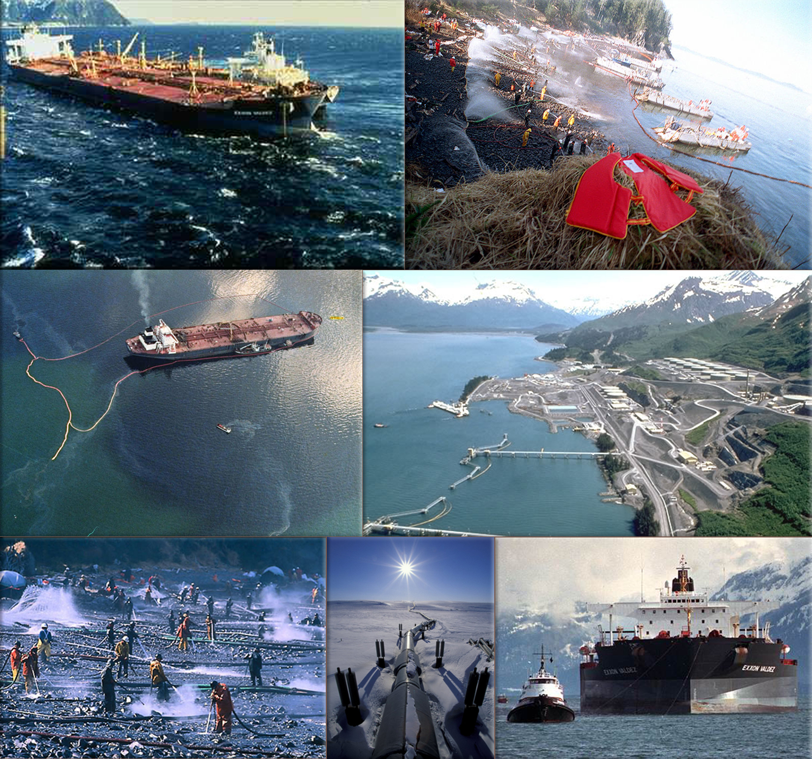 Exxon Valdez oil spill occurred in Prince William Sound, Alaska, on March 24, 1989, when Exxon Valdez, an oil tanker bound for Long Beach, California struck Prince William Sound's Bligh Reef and spilled 260,000 to 750,000 barrels (41,000 to 119,000 m3) of crude oil (It is considered to be one of the most devastating human-caused environmental disasters)