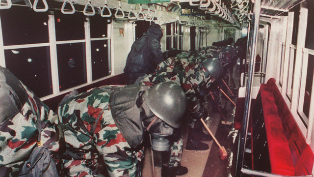 Sarin attack on the Tokyo subway: was an act of domestic terrorism perpetrated by members of Aum Shinrikyo on March 20, 1995