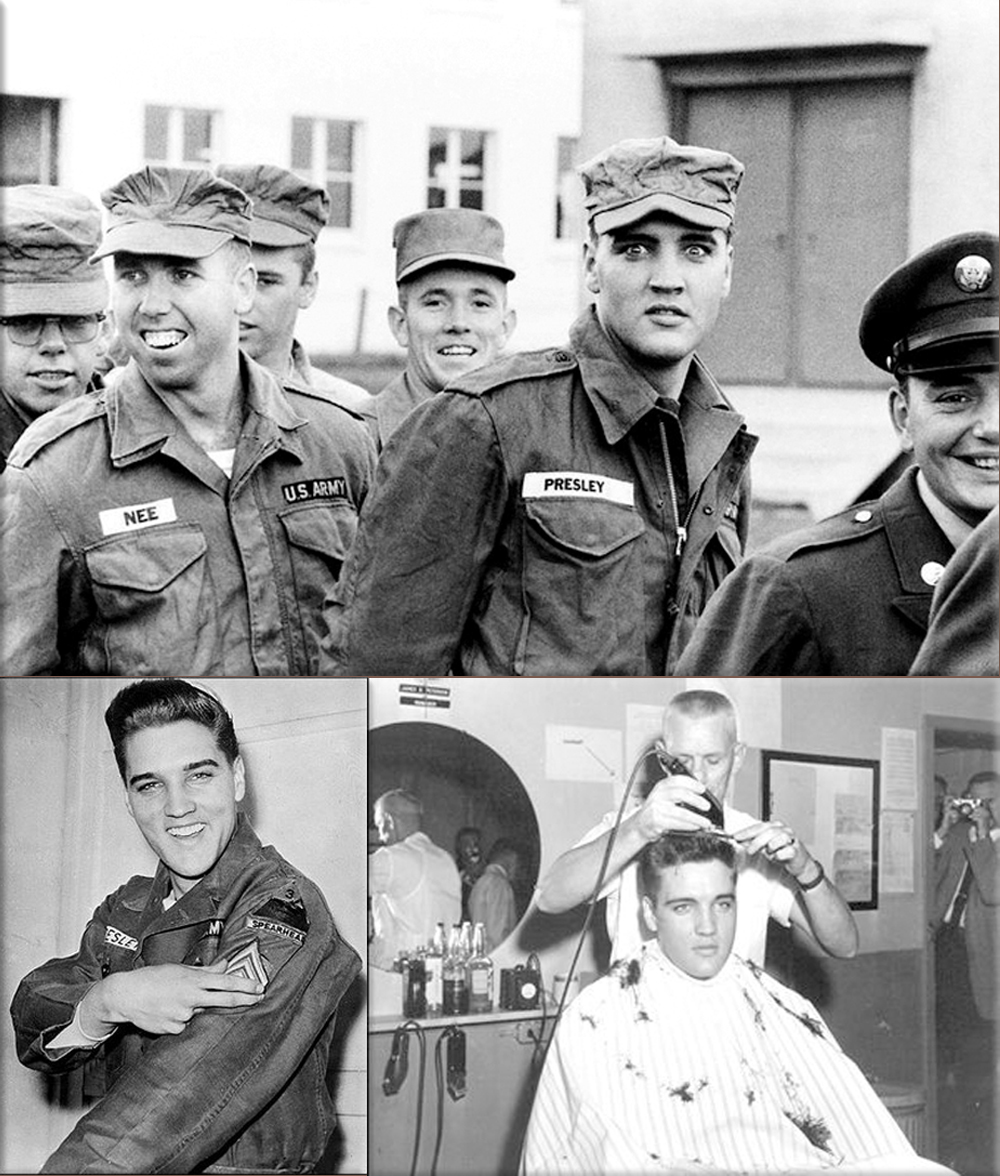 Rock'N'Roll teen idol Elvis Presley is drafted in the United States Army on March 24th, 1958