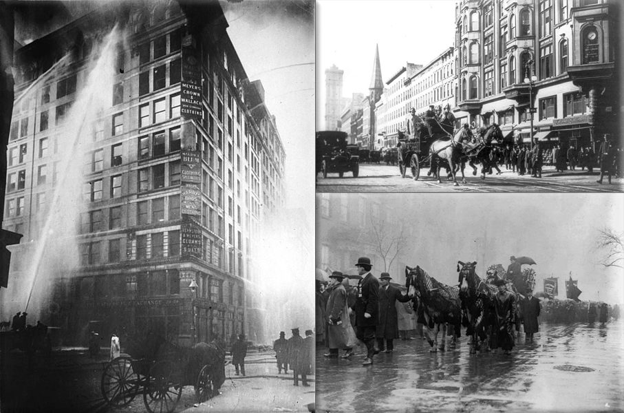In New York City, the Triangle Shirtwaist Factory fire kills 146 garment workers on March 25th, 1911.
