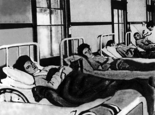Typhoid Mary, the first healthy carrier of disease ever identified in the United States, is put in quarantine, where she would remain for the rest of her life on 