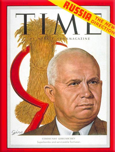 Nikita Sergeyevich Khrushchev (April 15, 1894 – September 11, 1971) led the Soviet Union during part of the Cold War.