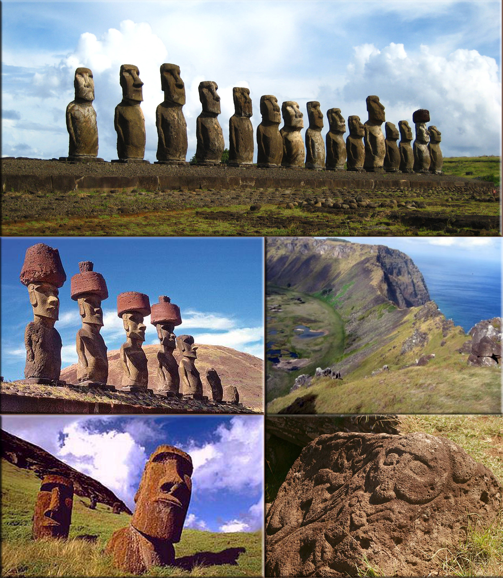 Easter Island is a Polynesian island in the southeastern Pacific Ocean, at the southeasternmost point of the Polynesian Triangle. (A special territory of Chile, annexed in 1888)