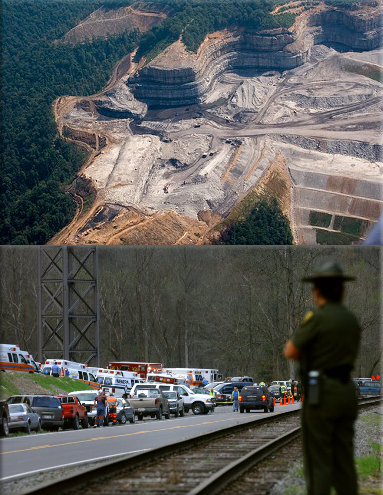 Twenty-nine coal miners are killed in an explosion at the Upper Big Branch Mine in West Virginia