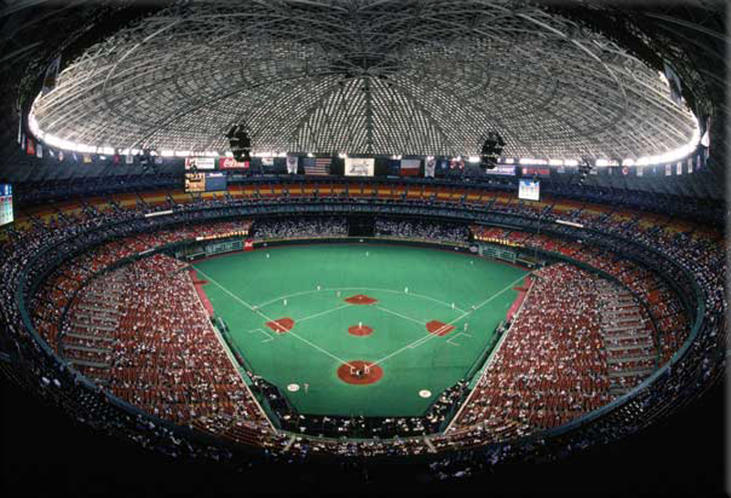 The Astrodome in Houston, Texas: In the 1960s, the era of the multi-purpose stadium