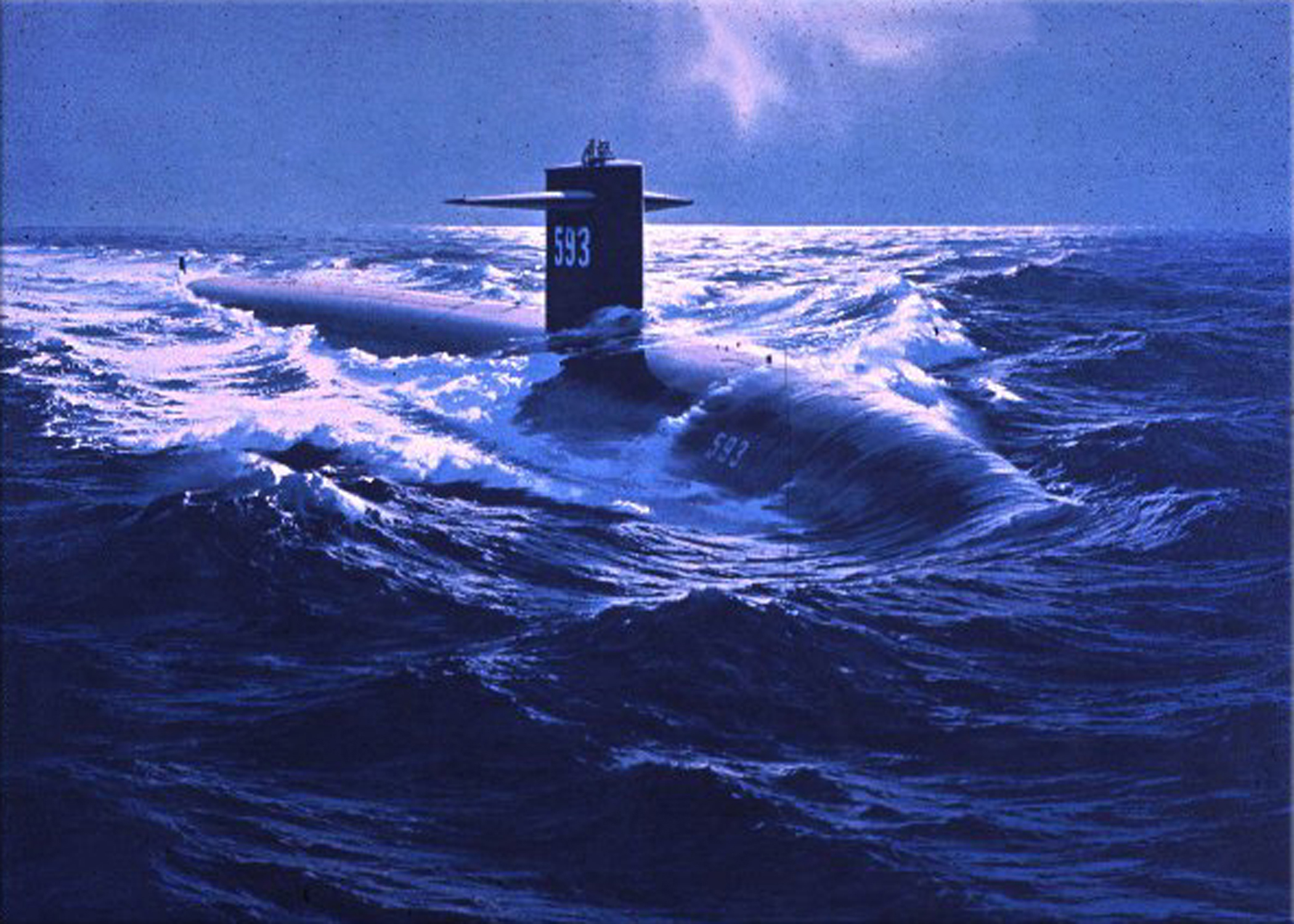 129 American sailors die when the submarine USS Thresher sinks at sea