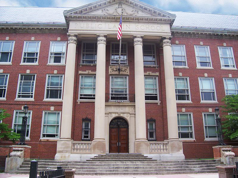 The first public school in the United States, Boston Latin School (School House on Avenue Louis Pasteur. 1922–Present)