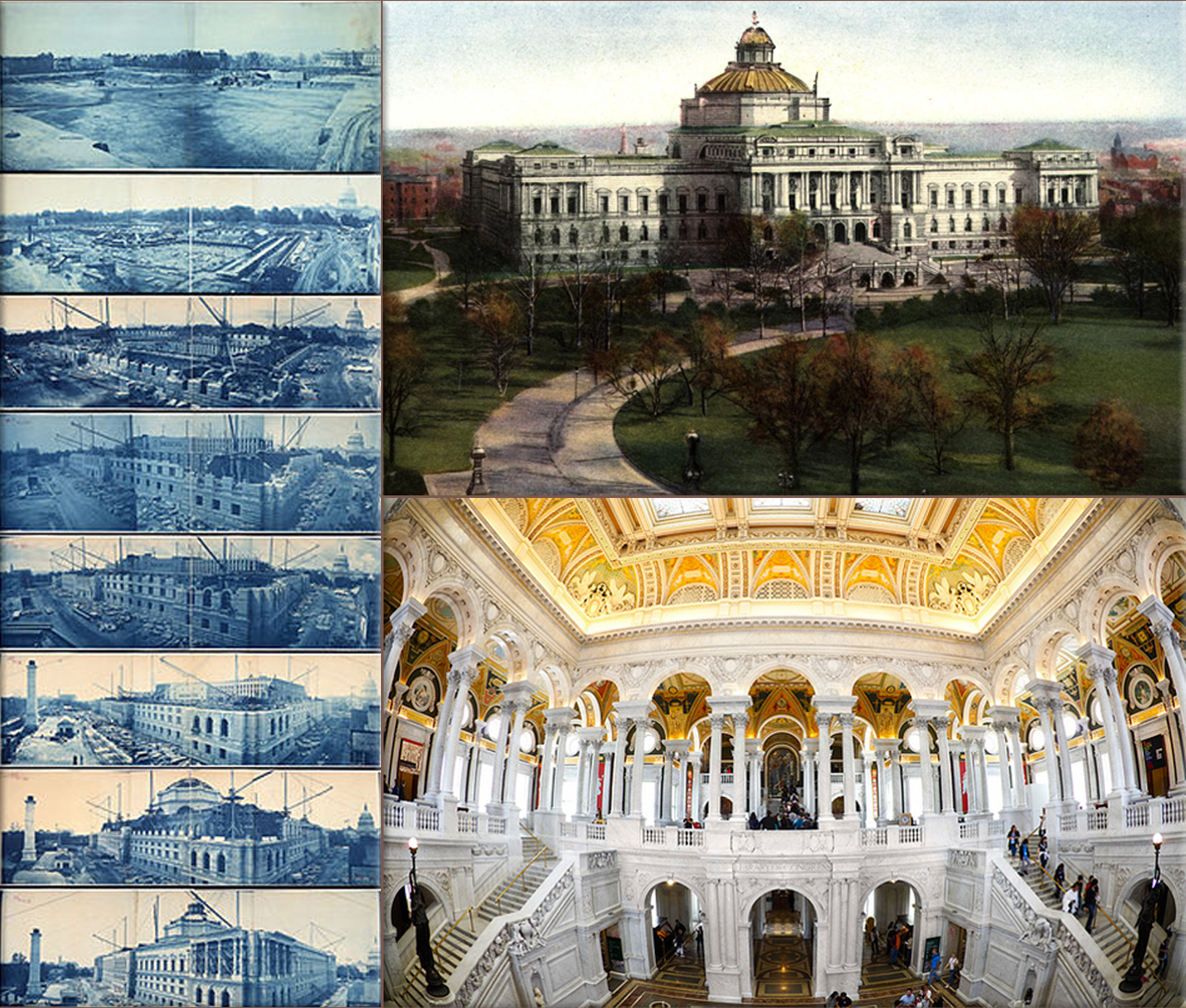 Library of Congress: Construction of the Thomas Jefferson Building, from July 8, 1888, to May 15, 1894 ● Library of Congress Art and Architecture ● Library of Congress interior
