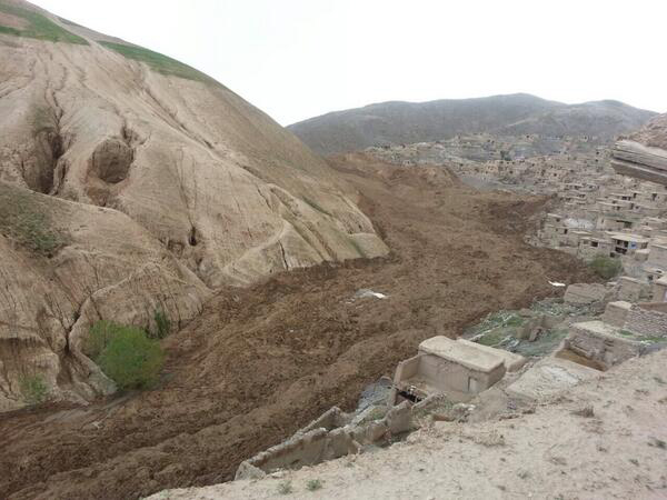 Two mudslides in Badakhshan, Afghanistan, leave up to 2,500 people missing.