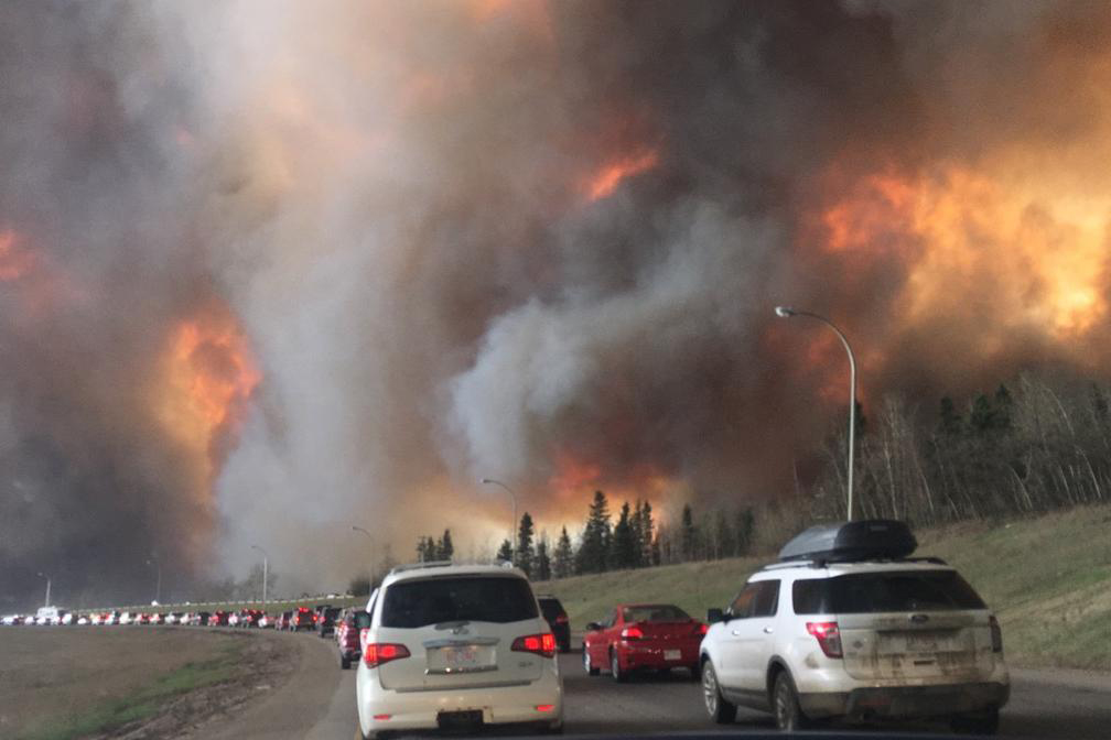 Fort McMurray Wildfire: 88,000 people were evacuated from their homes in Fort McMurray, Alberta, Canada as a wildfire ripped through the community, destroying approximately 2400 homes and buildings.