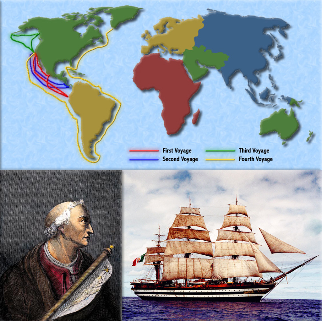 Amerigo Vespucci (March 9, 1454 – February 22, 1512) was an Italian explorer, financier, navigator and cartographer who first demonstrated that Brazil and the West Indies did not represent Asia's eastern outskirts as initially conjectured from Columbus' voyages, but instead constituted an entirely separate landmass hitherto unknown to Afro-Eurasians.
