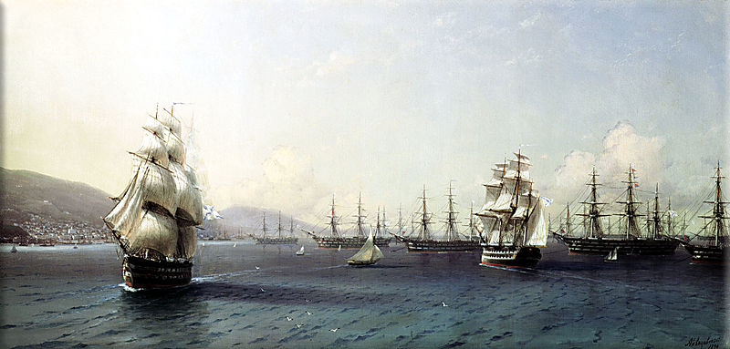 Russian–Circassian War: Russian fleet that was constructed in the ports along the Black Sea conquered during the conflict.