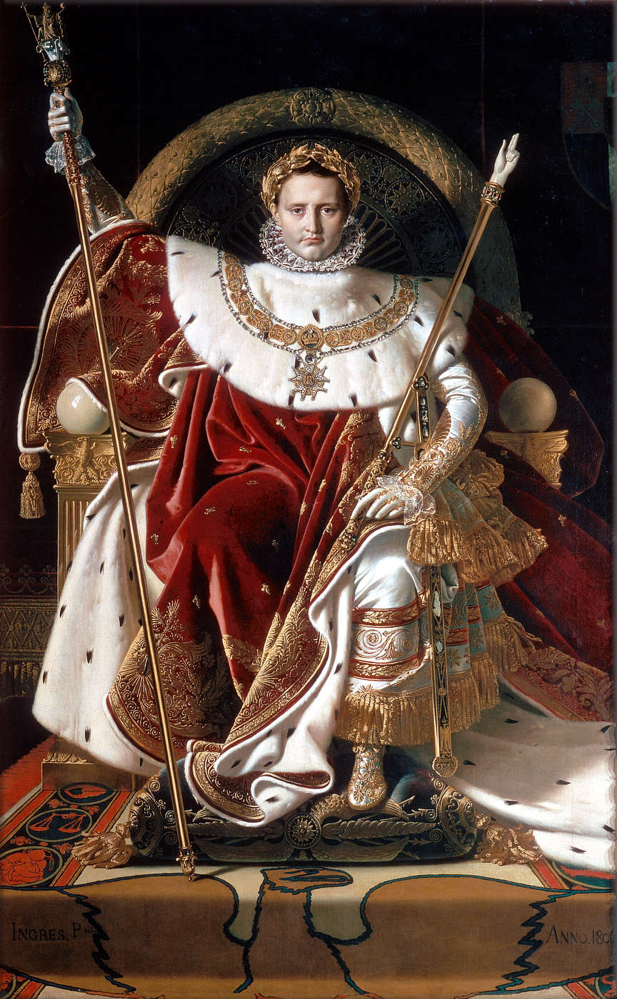 Napoleon I on his Imperial Throne by Jean Auguste Dominique Ingres, 1806