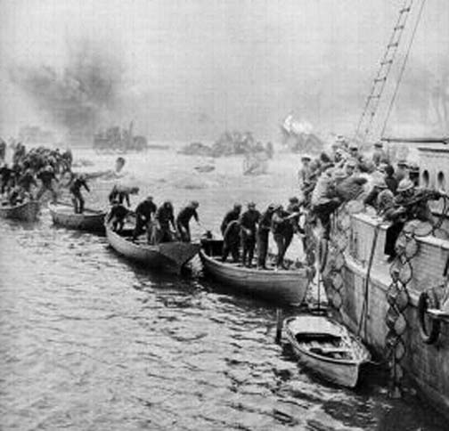 World War II:  The Battle of Dunkirk ends with a German victory and with Allied forces in full retreat