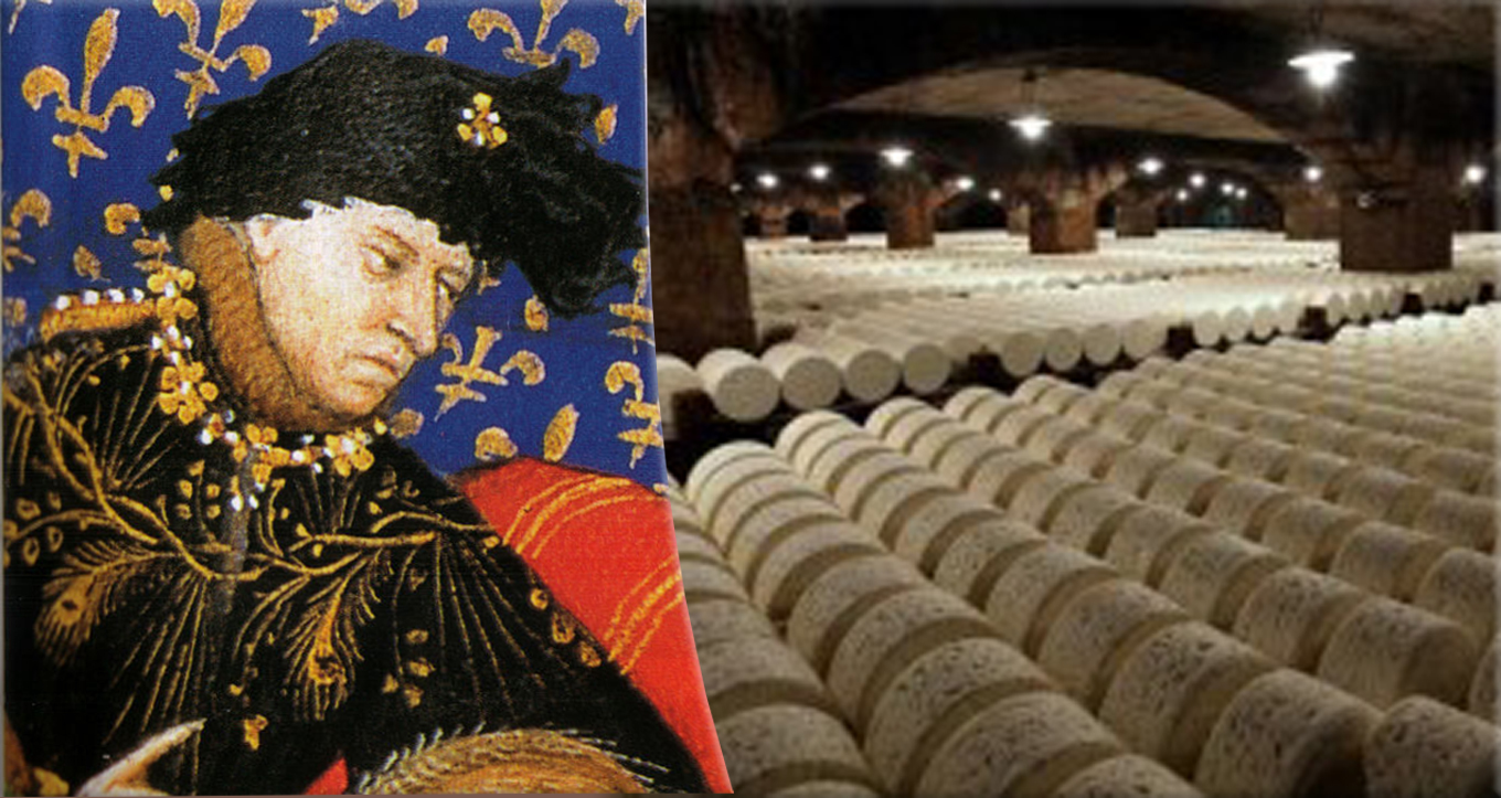 King Charles VI granted a monopoly for the ripening of Roquefort cheese to the people of Roquefort-sur-Soulzon as they had been doing for centuries on June 4th, 1411.