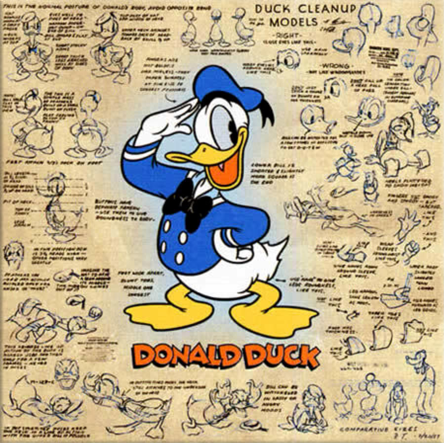 Donald Duck makes his debut in The Wise Little Hen
