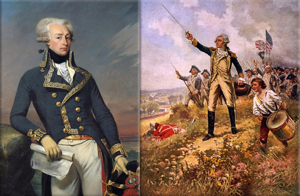 American Revolutionary War: Marquis de Lafayette lands near Charleston, South Carolina, in order to help the Continental Congress to train its army
