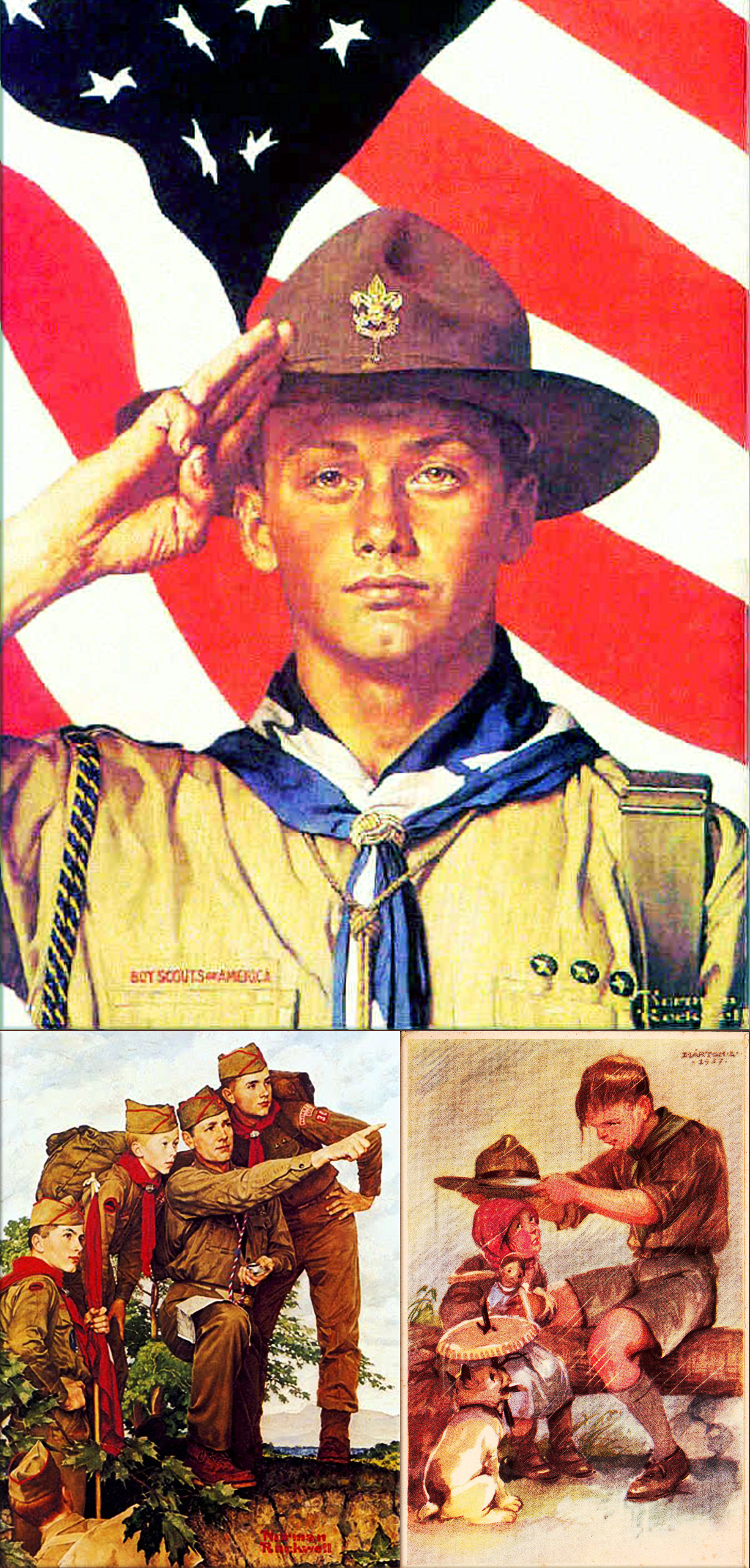 Boy Scouts of America, by Norman Rockwell, 1944