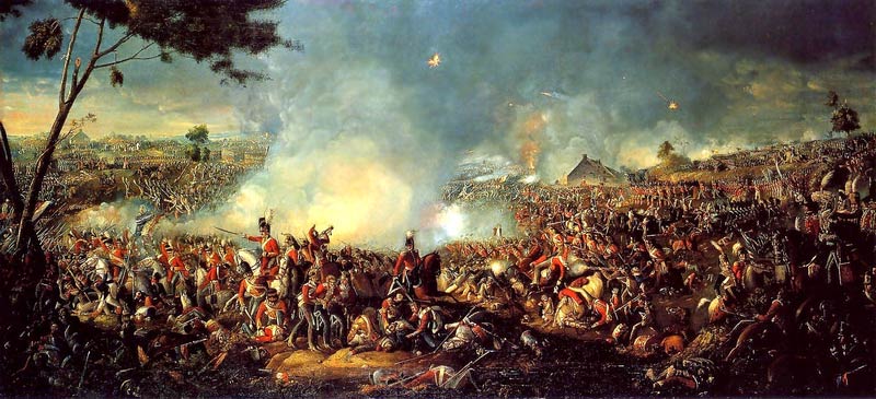 Battle of Ligny and Battle of Quatre Bras, two days before the Battle of Waterloo. Battle of Waterloo