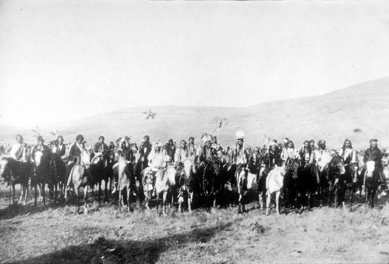 Indian Wars - Battle of White Bird Canyon: the Nez Perce defeat the U.S. Cavalry at White Bird Canyon in the Idaho Territory