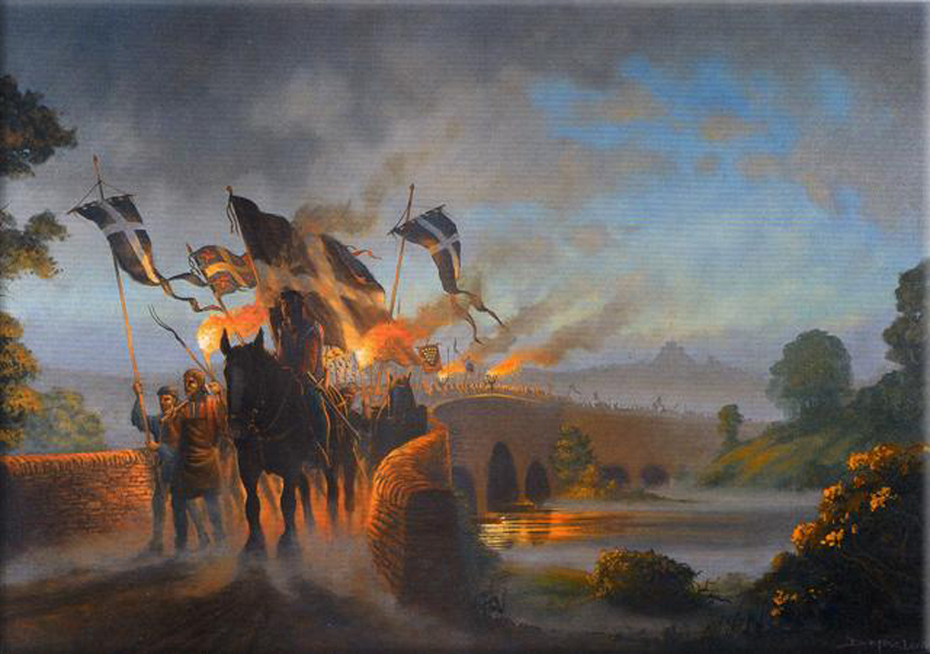 'Crossing the Tamar - The Cornish Rebellion'  by Donald MacLeod