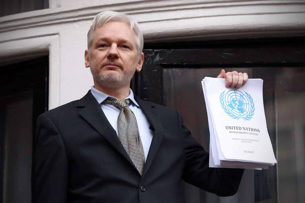 WikiLeaks founder Julian Assange requested asylum in London's Ecuadorian Embassy for fear of extradition to the US after publication of previously classified documents including footage of civilian killings by the US army.