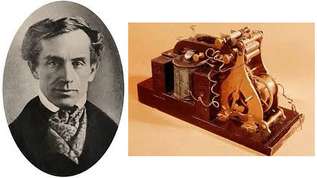 Samuel Morse receives the patent for the telegraph