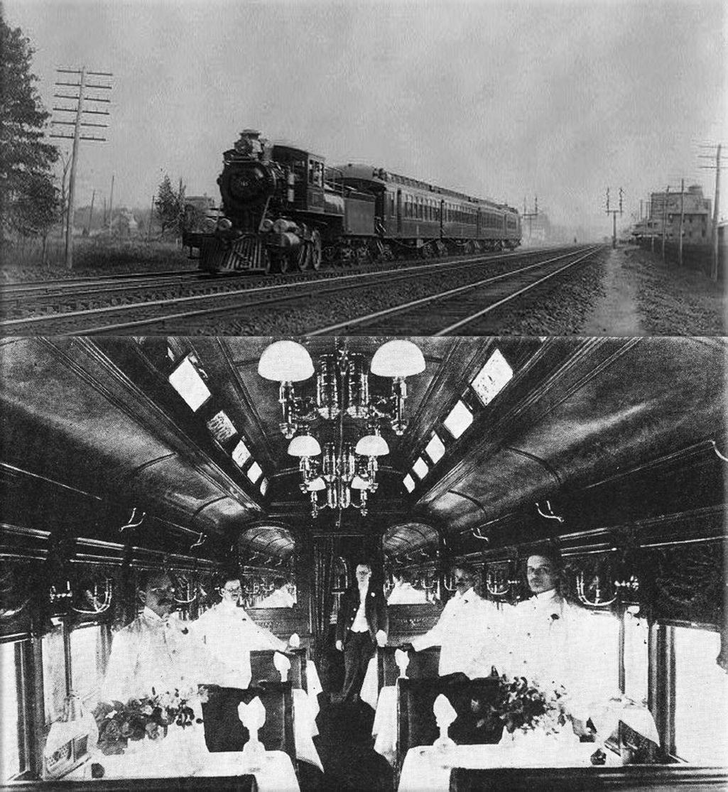 The inaugural run of the Baltimore and Ohio Railroad's Royal Blue from Washington, D.C. , to New York, New York, the first U.S. passenger train to use electric locomotives