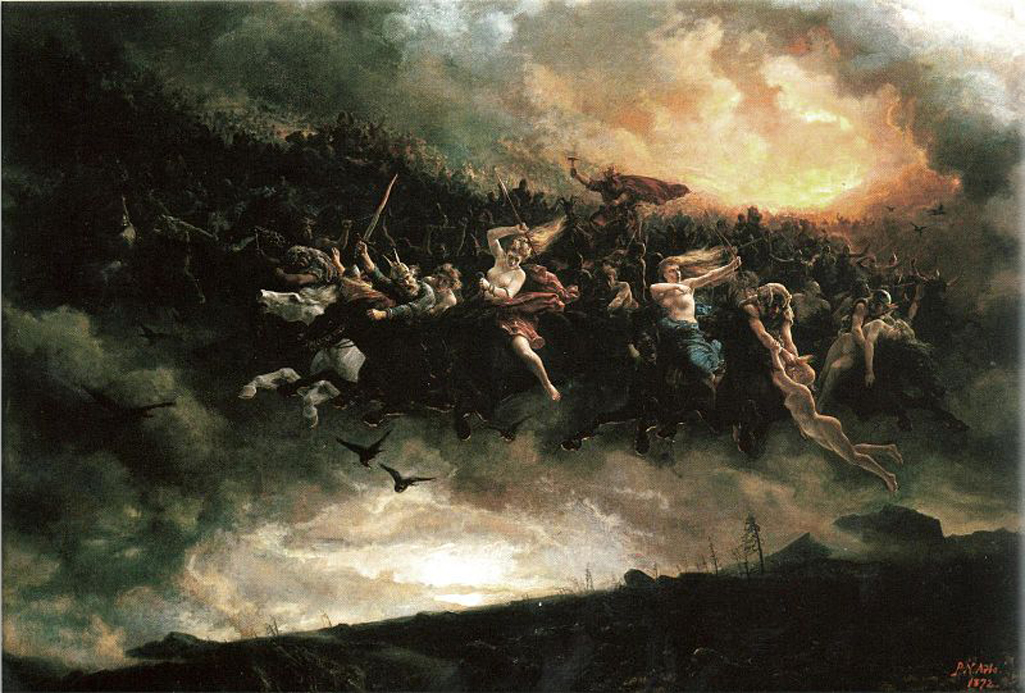 Wild Hunt: Åsgårdsreien, a Norse version, by Peter Nicolai Arbo<