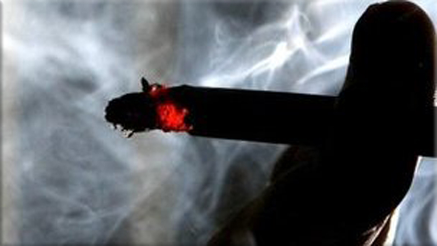 Smoking in England is banned in all public indoor spaces on July 1st, 2007.