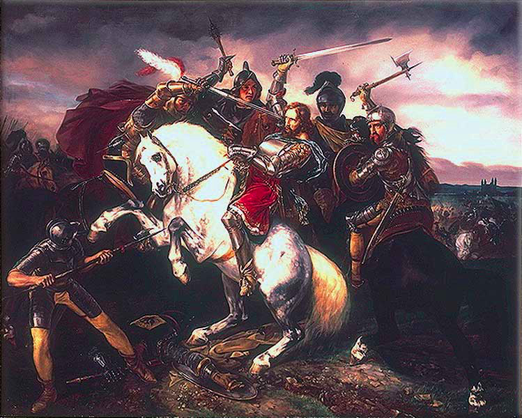 The Battle of Göllheim is fought between Albert I of Habsburg and Adolf of Nassau-Weilburg