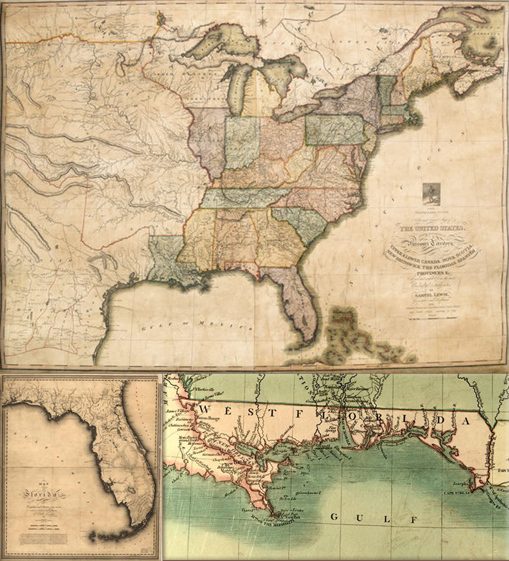 The United States takes possession of its newly bought territory of Florida from Spain