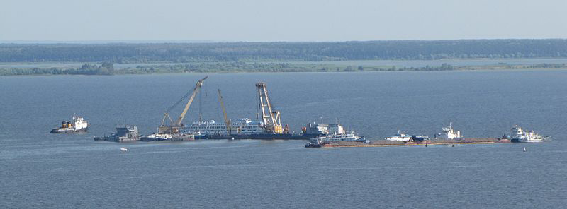 Russian cruise ship Bulgaria sunk in Volga near Syukeyevo, Tatarstan, leading to 122 deaths