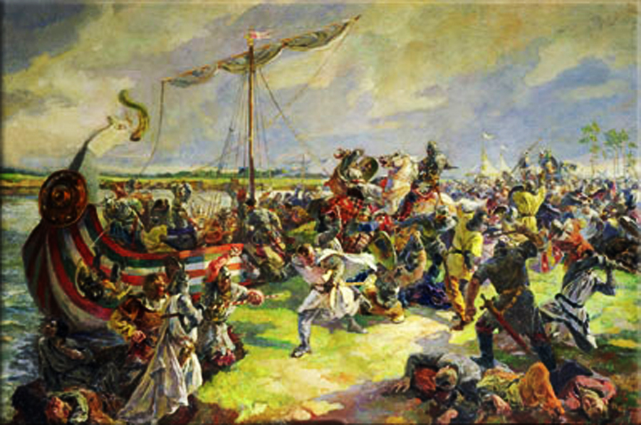 Swedish-Novgorodian Wars: a Novgorodian army led by Alexander Nevsky defeats the Swedes in the Battle of the Neva