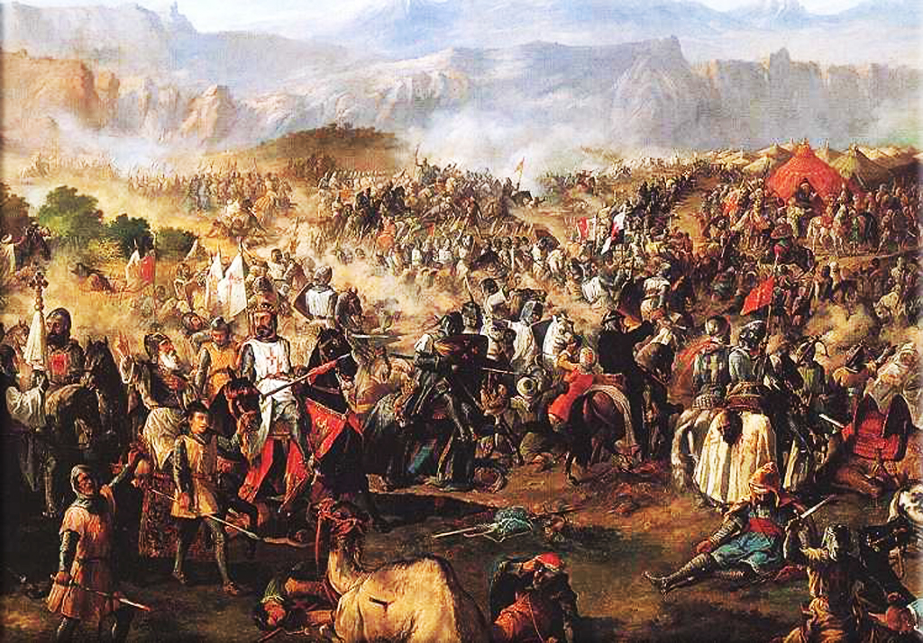 Battle of Las Navas de Tolosa: after Pope Innocent III calls European knights to a crusade,  defeat those of the Berber Muslim leader Almohad, thus marking a significant turning point in the medieval history of Spain