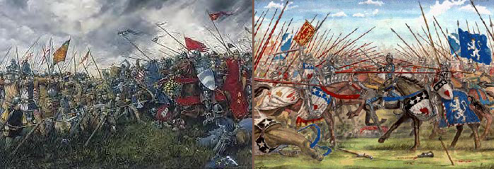 Wars of Scottish Independence: Battle of Falkirk – King Edward I of England and his longbowmen defeat William Wallace and his Scottish schiltrons outside the town of Falkirk