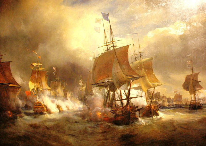 American Revolution: First Battle of Ushant – British and French fleets fight to a standoff