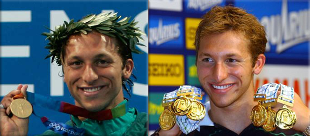 Australian Ian Thorpe becomes the first swimmer to win six gold medals at a single World Championships