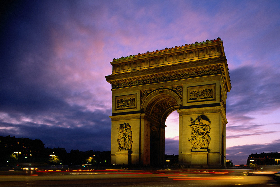 Inauguration of the Arc de Triomphe in Paris, France