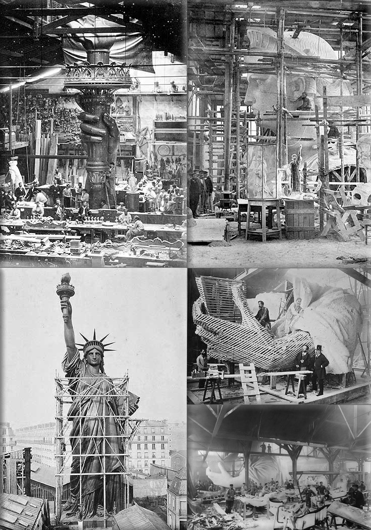 Assembling the Statue of Liberty: The people of France offer the Statue of Liberty to the people of the United States